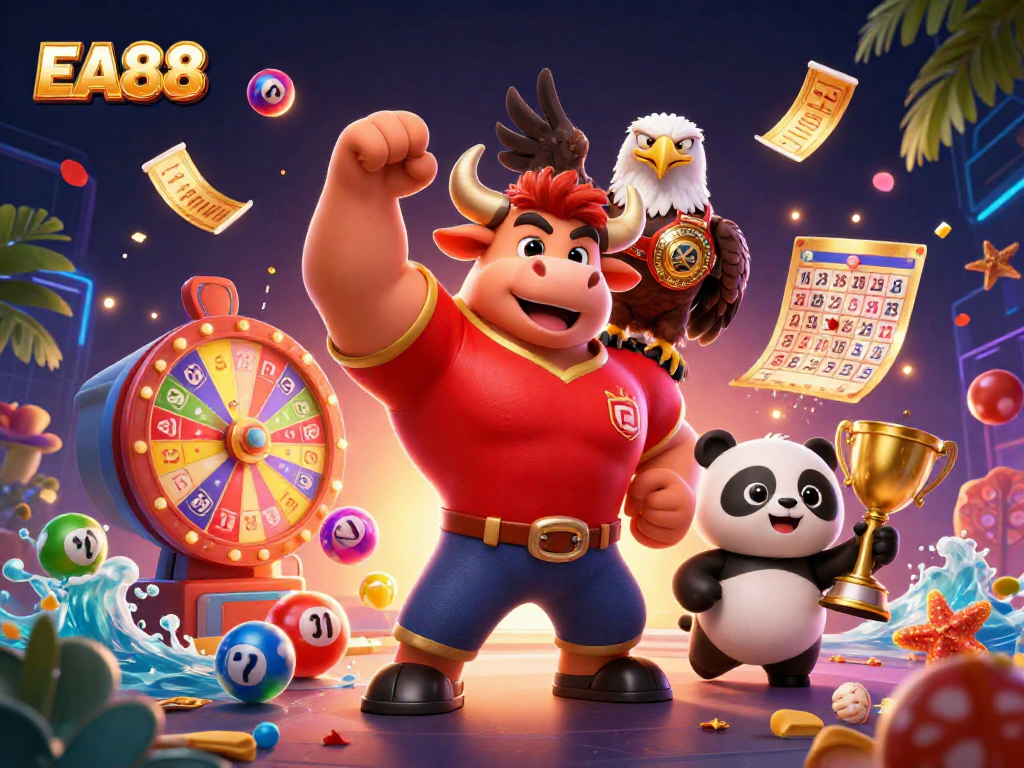 Engage with EA88's exciting gaming world through vibrant lottery action and celebrated characters.