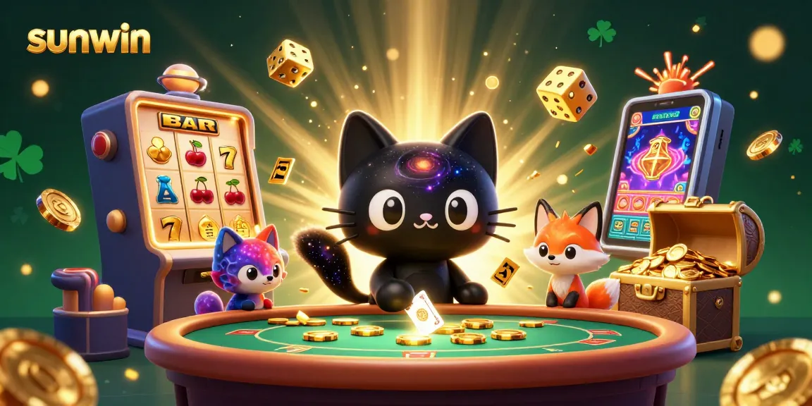 Engage with the sunwin cosmic casino experience featuring vibrant game elements and characters.